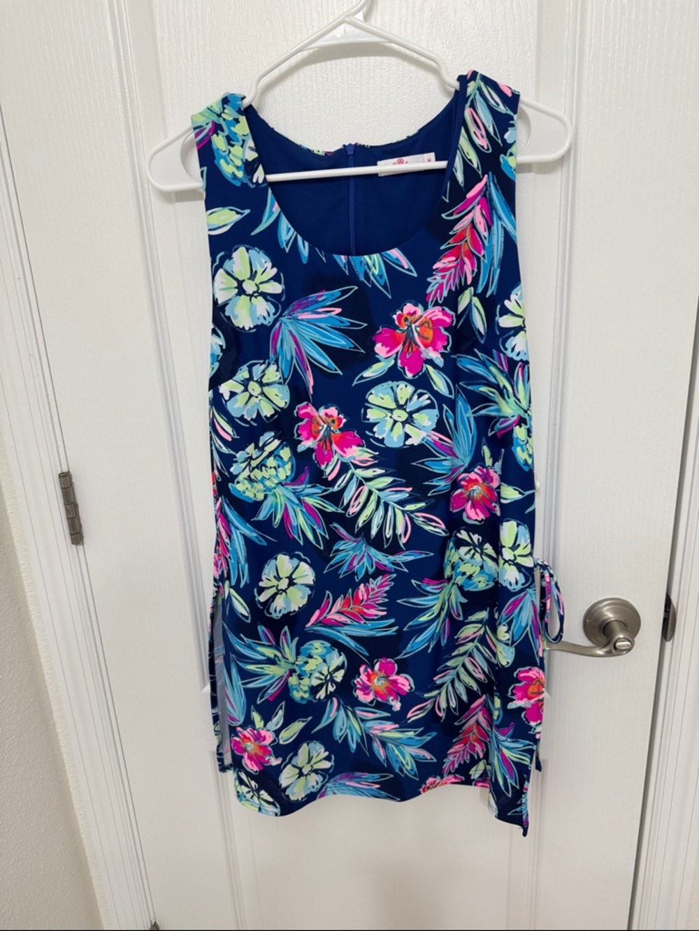 Aryeh Navy Tropical Floral Mini Dress